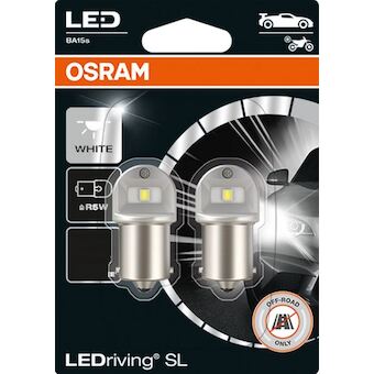 Osram LEDRiving R5W 12V BA15s 0.5W White 5007DWP-02B 2ks