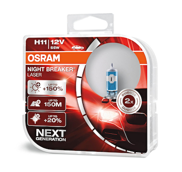 Osram Night Breaker Laser 64211NL-HCB +150% 12V H11 55W