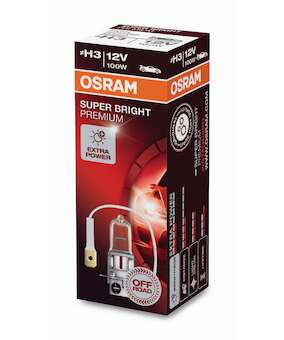 Osram Super Bright Premium H3 12V 100W PK22s OS 62201SBP