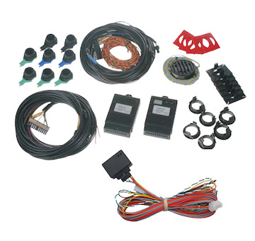 Parkovací systém zadní (4 čidla) + přední (4 čidla) pro VW/Škoda/Seat, STM FBSN-8VIEW