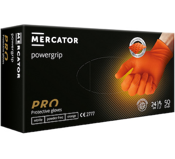 Pracovní rukavice Power GRIP - oranžové vel. XL - 50 ks