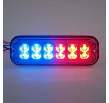 Predator 12x4W LED, 12 - 24V, červeno-modrý, ECE R10, br012RB