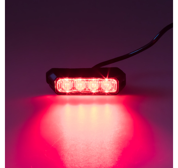 Predator 4x3W LED, 12 - 24V, červený, ECE R10, KF004E3WRED