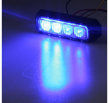 PREDATOR 4x3W LED, 12-24V, modrý, ECE R10, STM KF004E3WBLU