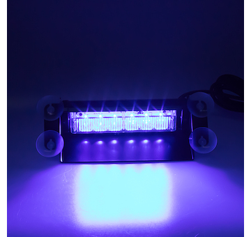 Predator LED vnitřní, 6x3W, 12 - 24V, modrý, 210mm, ECE R10, KF751BLUE