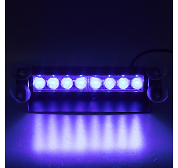PREDATOR LED vnitřní, 8x3W, 12-24V, modrý, 240mm, STM KF750-2BLU