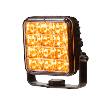 Predator vnější, 10-30V, 12x2W SMD LED, oranžový, 74x74x38mm, ECE R65, KF224