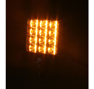 PREDATOR vnější, 10-30V, 12x2W SMD LED, oranžový, 74x74x38mm, ECE R65, STM KF224