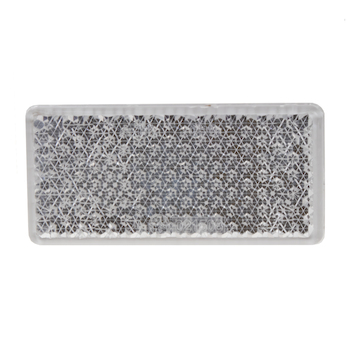 Přední (bílý) odrazový element obdélník 95 x 45mm nalepovací, TRL51
