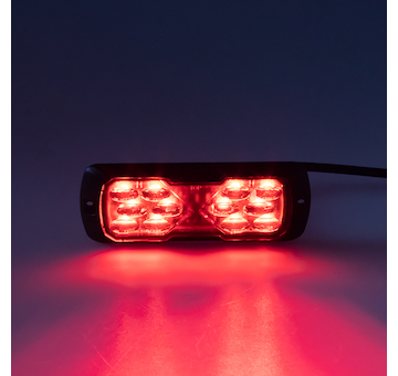 Profi LED výstražné světlo 12 - 24V 11,5W červené ECE R65 114x44mm, 911-E31RED