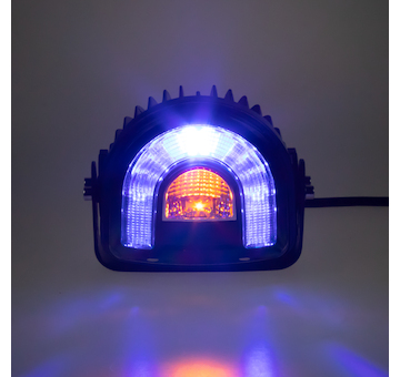 Profi LED výstražné světlo-oblouk 10-80V modré, 138x126mm, WA-015