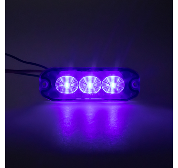 Profi SLIM výstražné LED světlo vnější, modré, 12 - 24V, ECE R10, CH-073BLU