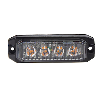 Profi SLIM výstražné LED světlo vnější, oranžové, 12 - 24V, ECE R65, CH-04