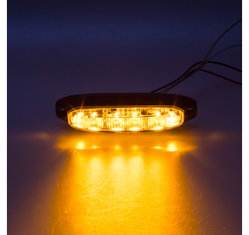 Profi výstražné LED světlo vnější, oranžové, 12 - 24V, ECE R65, 911-X6