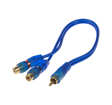 RCA Y audio kabel BLUE BASIC line, 2xsamice, 1xsamec, STM XS-212F