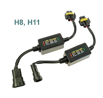 Rezistor pro LED žárovku s paticí H8, H11