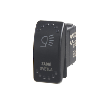Rocker spínač ZADNÍ SVĚTLA 12/24V, STM 47117