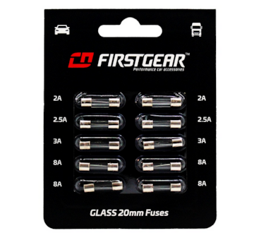 Sada skleněných trubičkových pojistek 5x20 mm – 2A až 8A