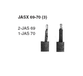 Sada uhlíků startéru - Mitsubishi M649T03571