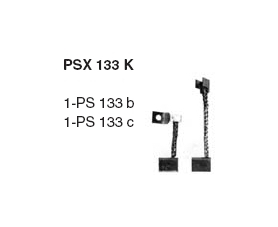 Sada uhlíků startéru - Valeo-Paris Rhone 300706