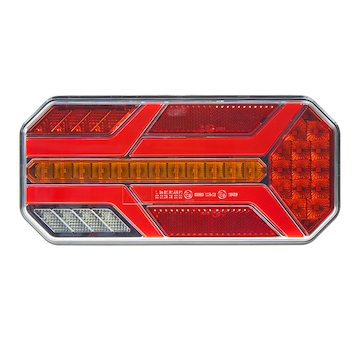 Sdružená LED lampa pravá zadní s dynamickými blinkry 12/24V, STM TRL30P