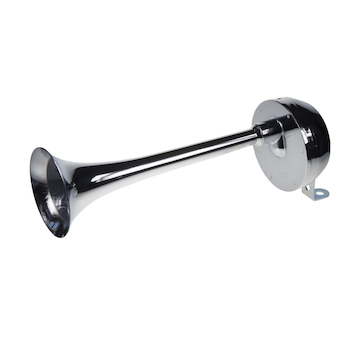 Singl-fanfára 320mm, chrom, 24V, elektromagnetická, nízký tón SN-250L/24V
