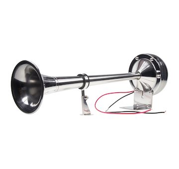 Singnální fanfára 410mm, chrom, 12V, elektromagnetická, SN-402