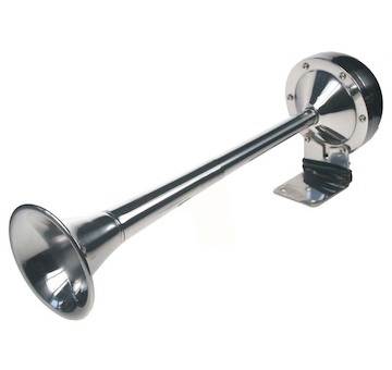 Singnální fanfára 490mm, chrom, 12V, elektromagnetická, SN-403