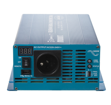 Sinusový měnič napětí z 12/230V, 1000W/displej, STM 35PSW1012D