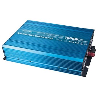 Sinusový měnič napětí z 24/230V + USB, 3000W, STM 35PSW3024