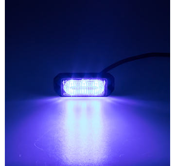 SLIM výstražné LED světlo vnější, modré, 12-24V, ECE R65, STM KF003EM5WBLU