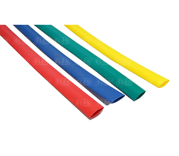 Smršťovací bužírka  6.4 / 3.2 mm - žlutá