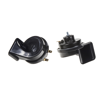 Šnekové klaksony 12V černé SN-238/12V