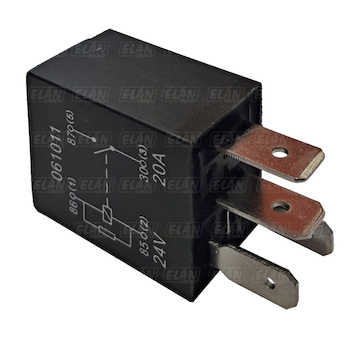 Spínací mikro relé - 24V 20A - s odporem