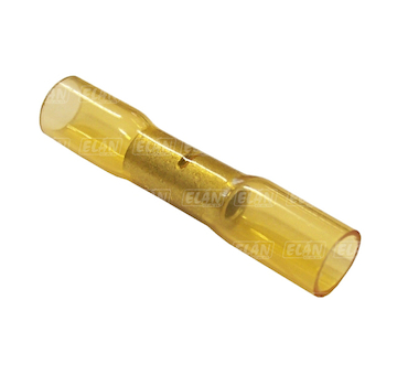 Spojovací dutinka - žlutá - 5,5 mm - s lepidlem - 10 kusů