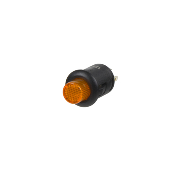 Tlačítko kulaté 6A oranžová LED, STM 47049
