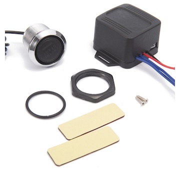 Tlačítko START, podsvícené s relé, 12V, 47166