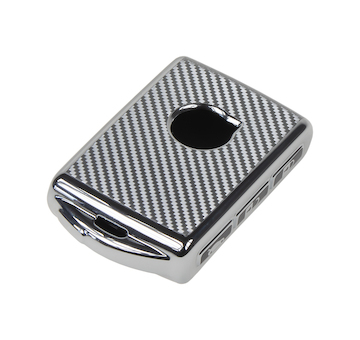 TPU obal pro klíč Volvo, carbon silver, 484VO113CS