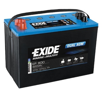 Trakční baterie EXIDE Dual AGM 12V 100Ah EP900