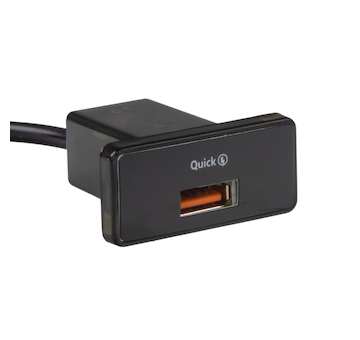 USB nabíječka QC3.0 do panelu. 12 - 24V, 34716