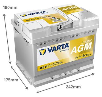 Varta Dynamic AGM A8 560901068K262 12V 60Ah 680A