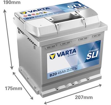 Varta Dynamic SLI B20 545413040K262 12V 45Ah 400A