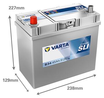 Varta Dynamic SLI B34 545158033K262 12V 45Ah 330A