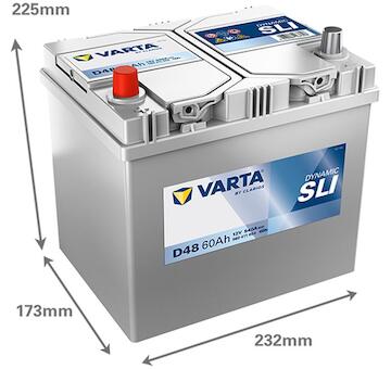 Varta Dynamic SLI D48 560411054K262 12V 60Ah 540A
