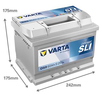 Varta Dynamic SLI D59 560409054K262 12V 60Ah 540A