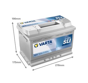 Varta Dynamic SLI E11 574012068K262 12V 74Ah 680A