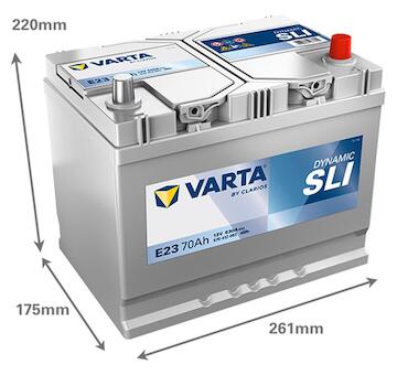 Varta Dynamic SLI E23 570412063K262 12V 70Ah 630A