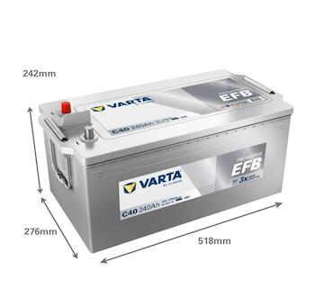 Varta Promotive EFB C40 740500120K182 12V 240Ah 1200A