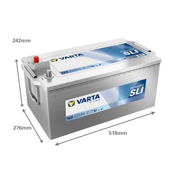 Varta Promotive SLI N9 725103115K182 12V 225Ah 1150A