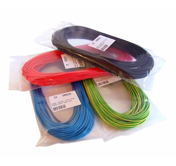 Vodič CYA H07V-K 1.5mm žlutozelená - balení 20m